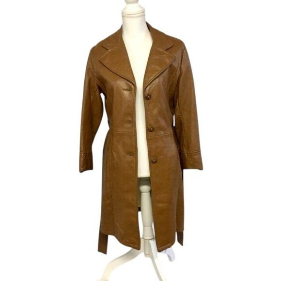 Vintage Mid Western Sport Togs Deerskin Leather Coat Women 34 Used - Picture 3 of 12